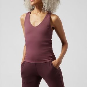 Athleta Aurora Seamless Tank Sz Medium Tawny Rose